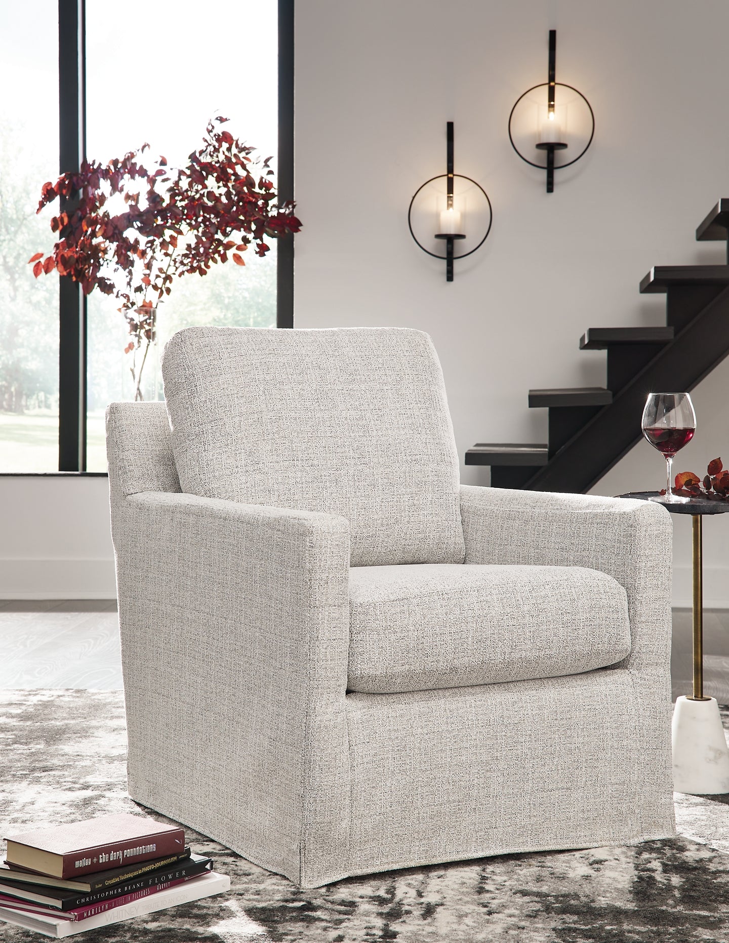 Nenana Next Gen Nuvella Swivel Glider Accent Chair Sleep Masters