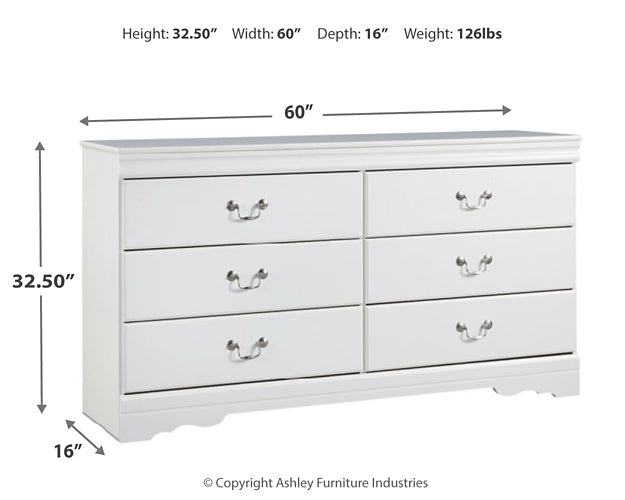 Anarasia Six Drawer Dresser