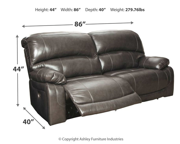 Hallstrung 2 Seat PWR REC Sofa ADJ HDREST