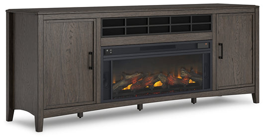 Montillan 84" TV Stand with Electric Fireplace