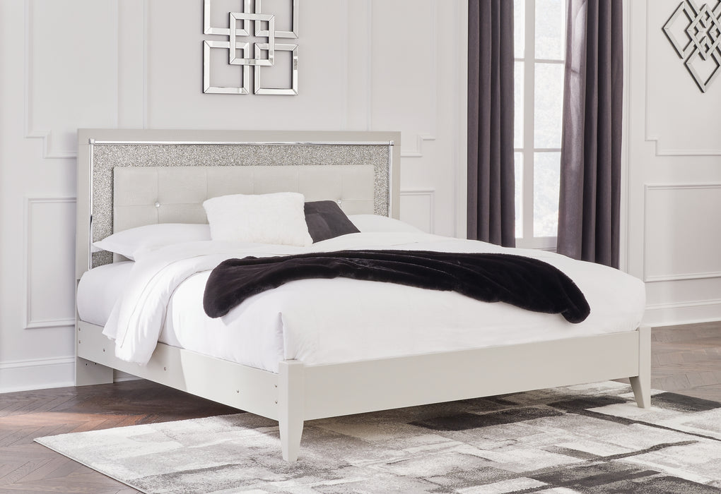 Zyniden Queen Upholstered Panel Bed