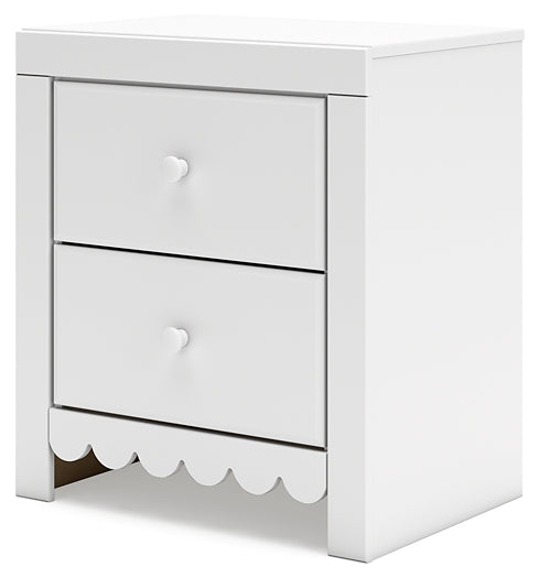 Mollviney Two Drawer Night Stand