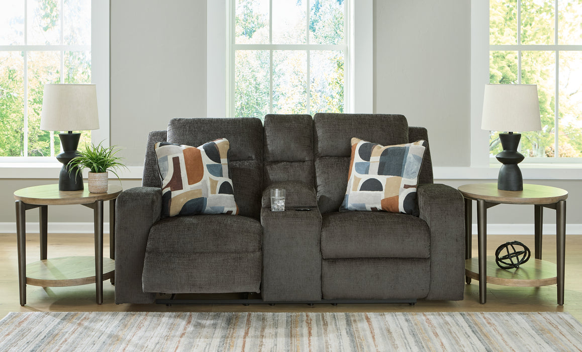 Kanlow DBL Rec Loveseat w/Console