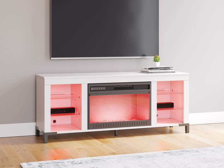 Brollevi TV Stand with Fireplace