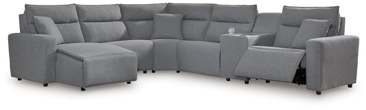 Modmax 6-Piece Power Reclining Sectional with Chaise