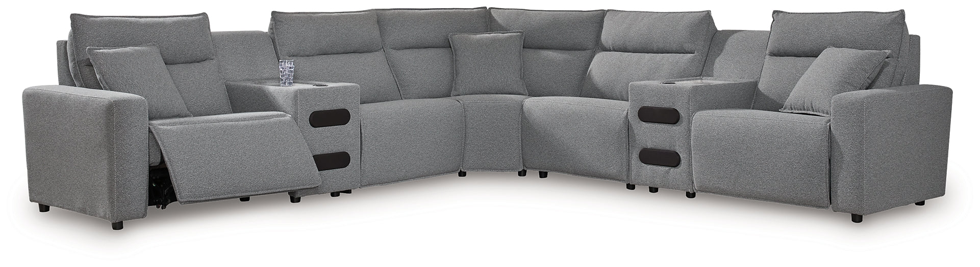 Modmax 7-Piece Power Reclining Sectional with Chaise