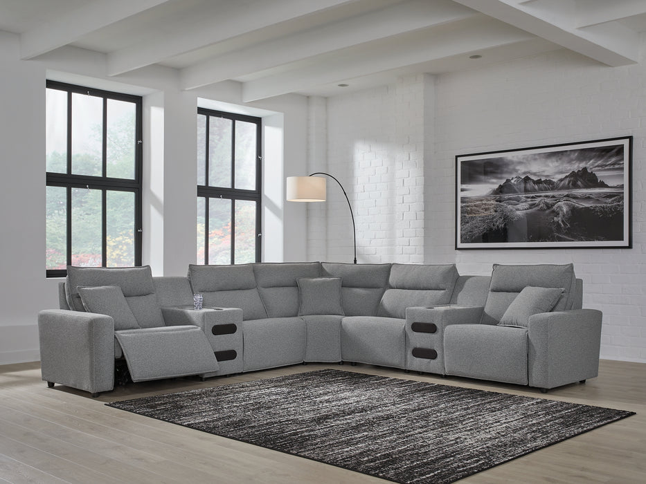 Modmax 7-Piece Power Reclining Sectional with Chaise