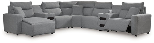Modmax 7-Piece Power Reclining Sectional with Chaise