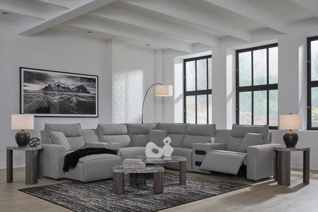 Modmax 7-Piece Power Reclining Sectional with Chaise