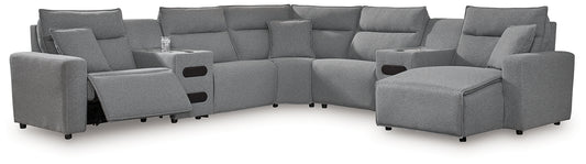 Modmax 7-Piece Power Reclining Sectional with Chaise
