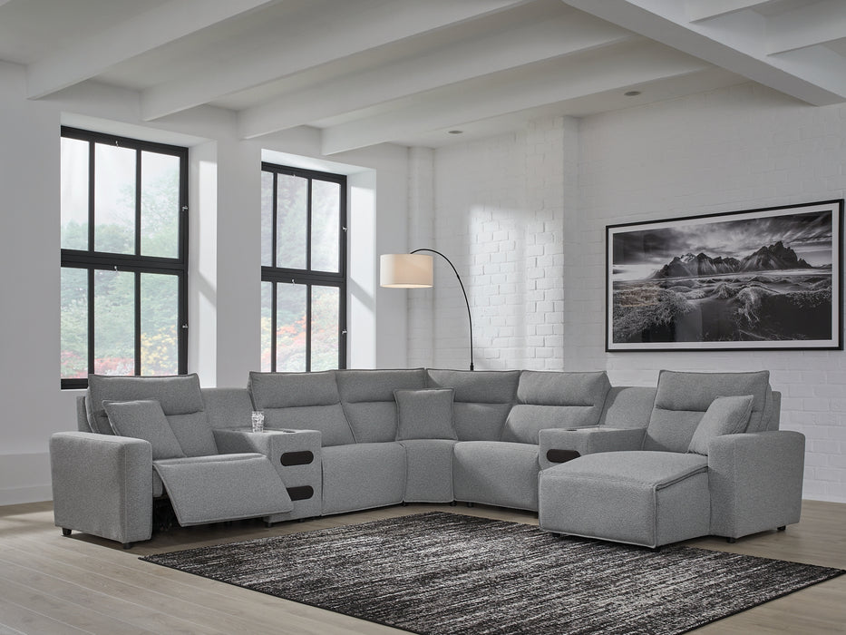 Modmax 7-Piece Power Reclining Sectional with Chaise