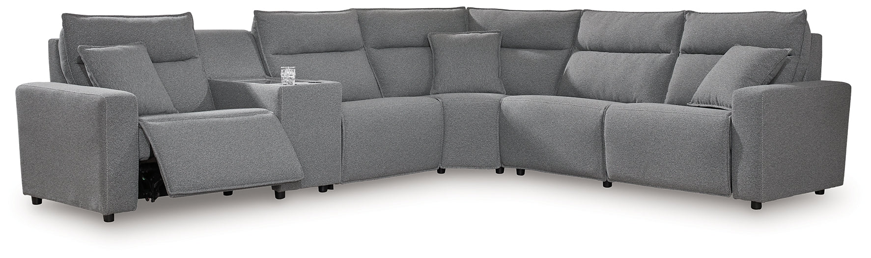 Modmax 6-Piece Reclining Sectional with Storage Console