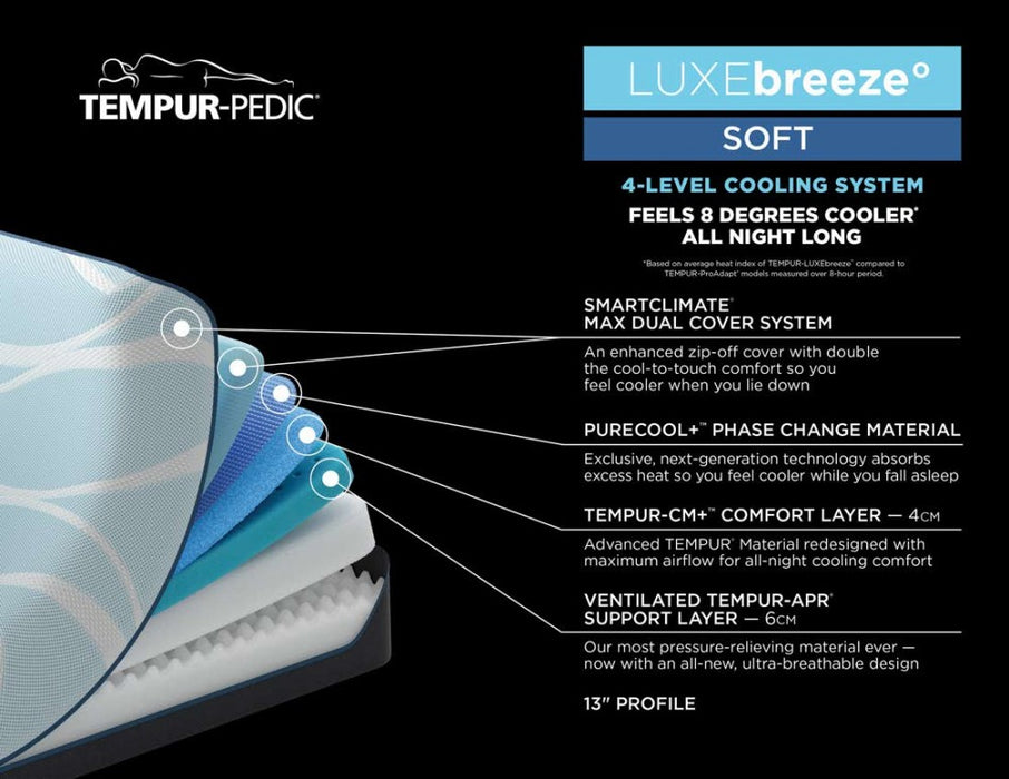 TEMPUR-PEDIC LUXE BREEZE SOFT